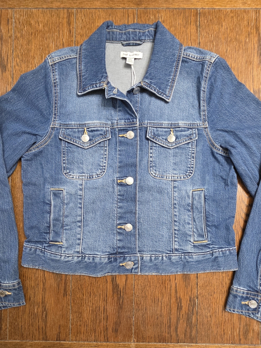 Free Assembly Medium Wash Denim Jacket - Size S (4-6)